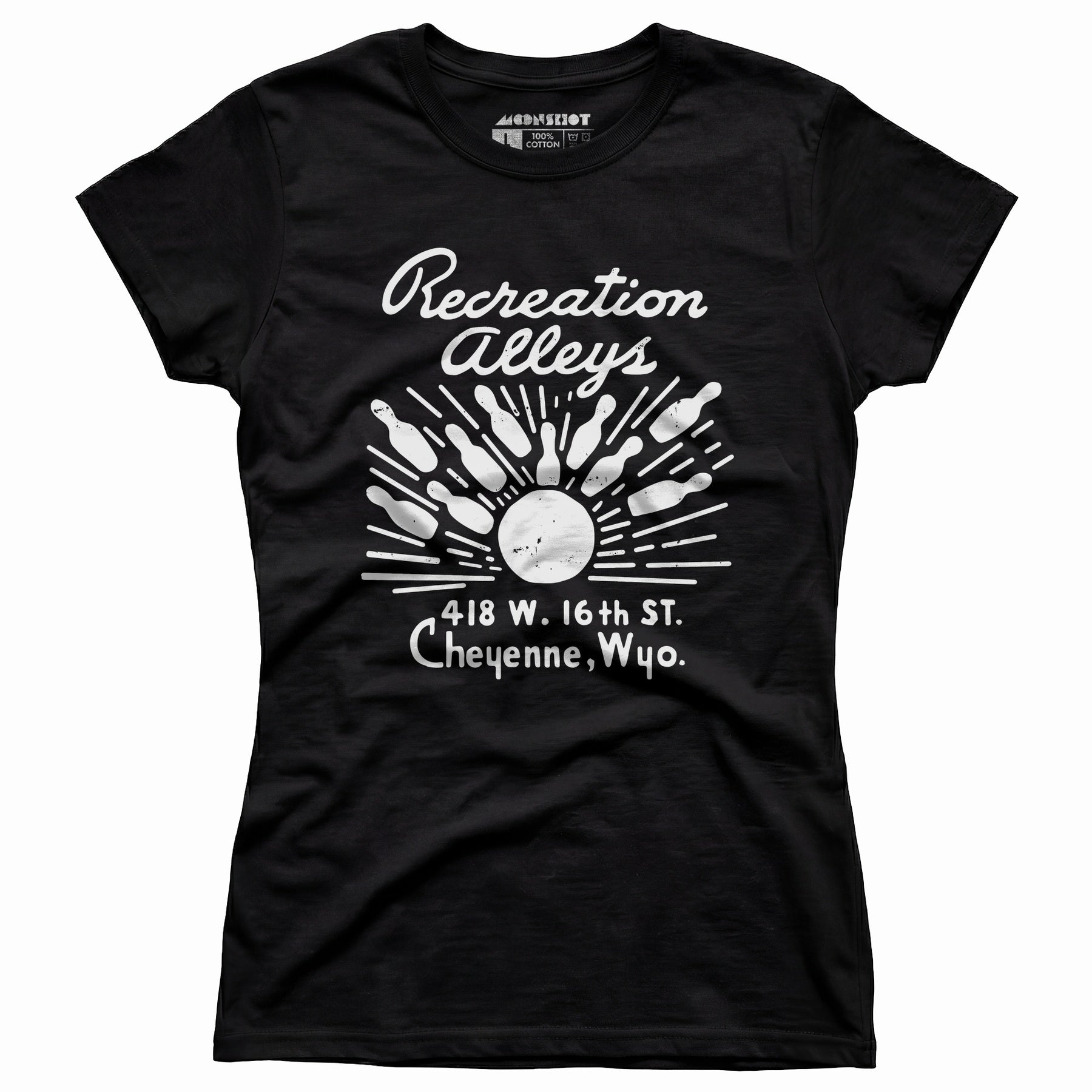 Recreation Alleys - Cheyenne, WY - Vintage Bowling Alley - Women's T-Shirt