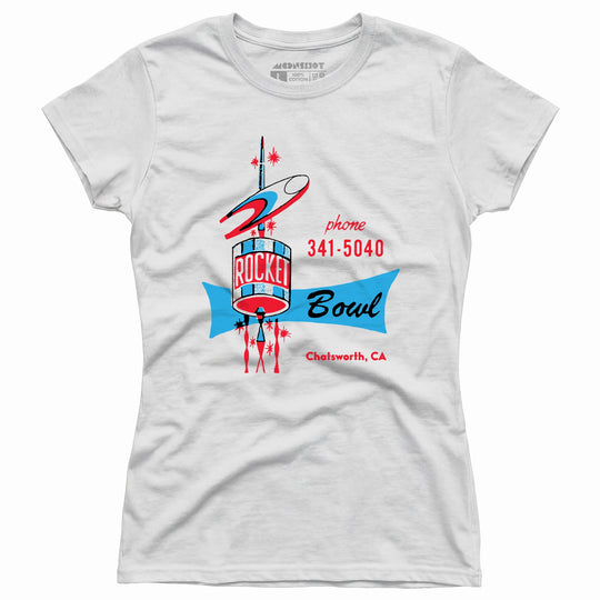 Rocket Bowl - Chatsworth, CA - Vintage Bowling Alley - Women's T-Shirt