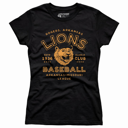Rogers Lions - Arkansas - Vintage Defunct Baseball Teams - Women's T-Shirt