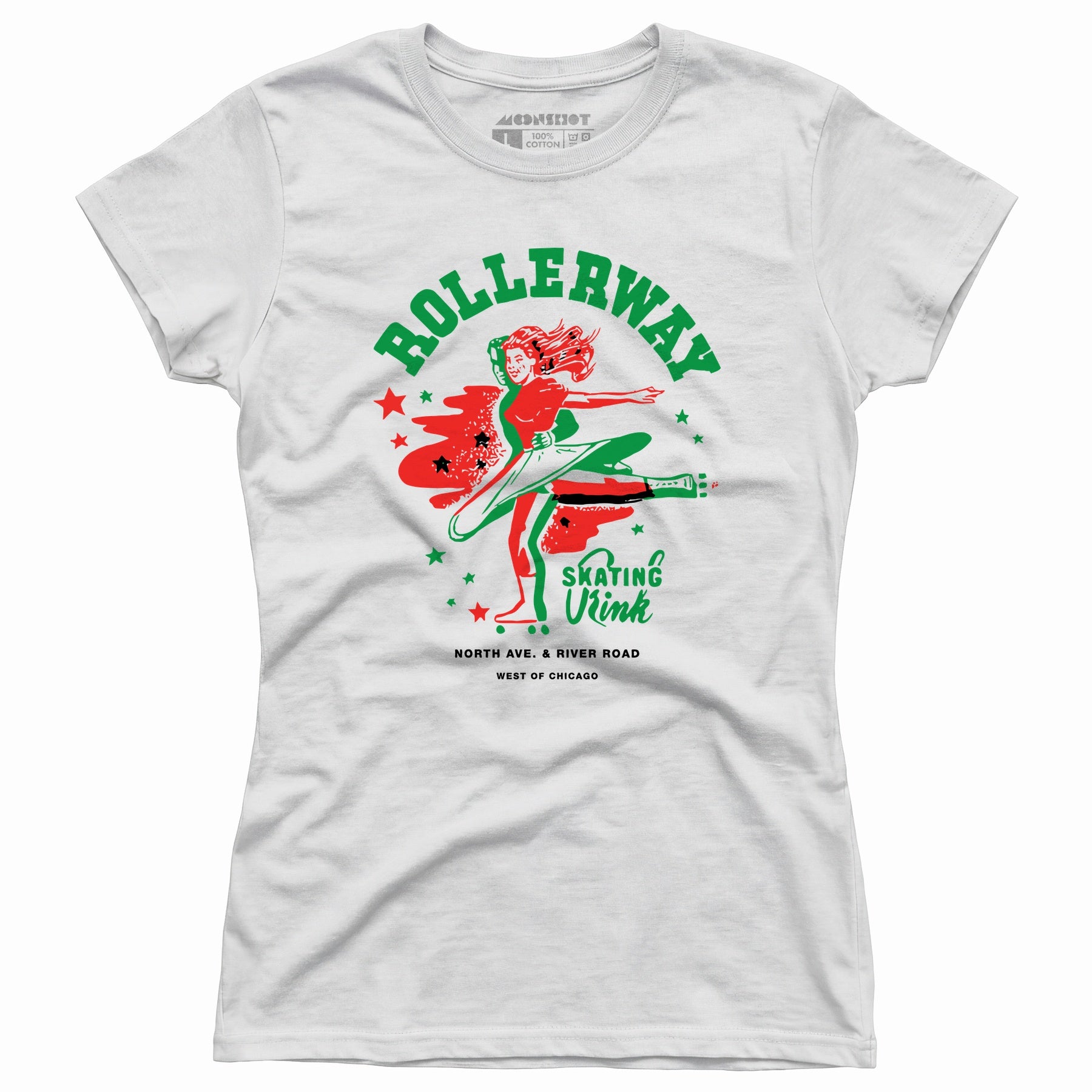Rollerway - Chicago, IL - Vintage Roller Rink - Women's T-Shirt
