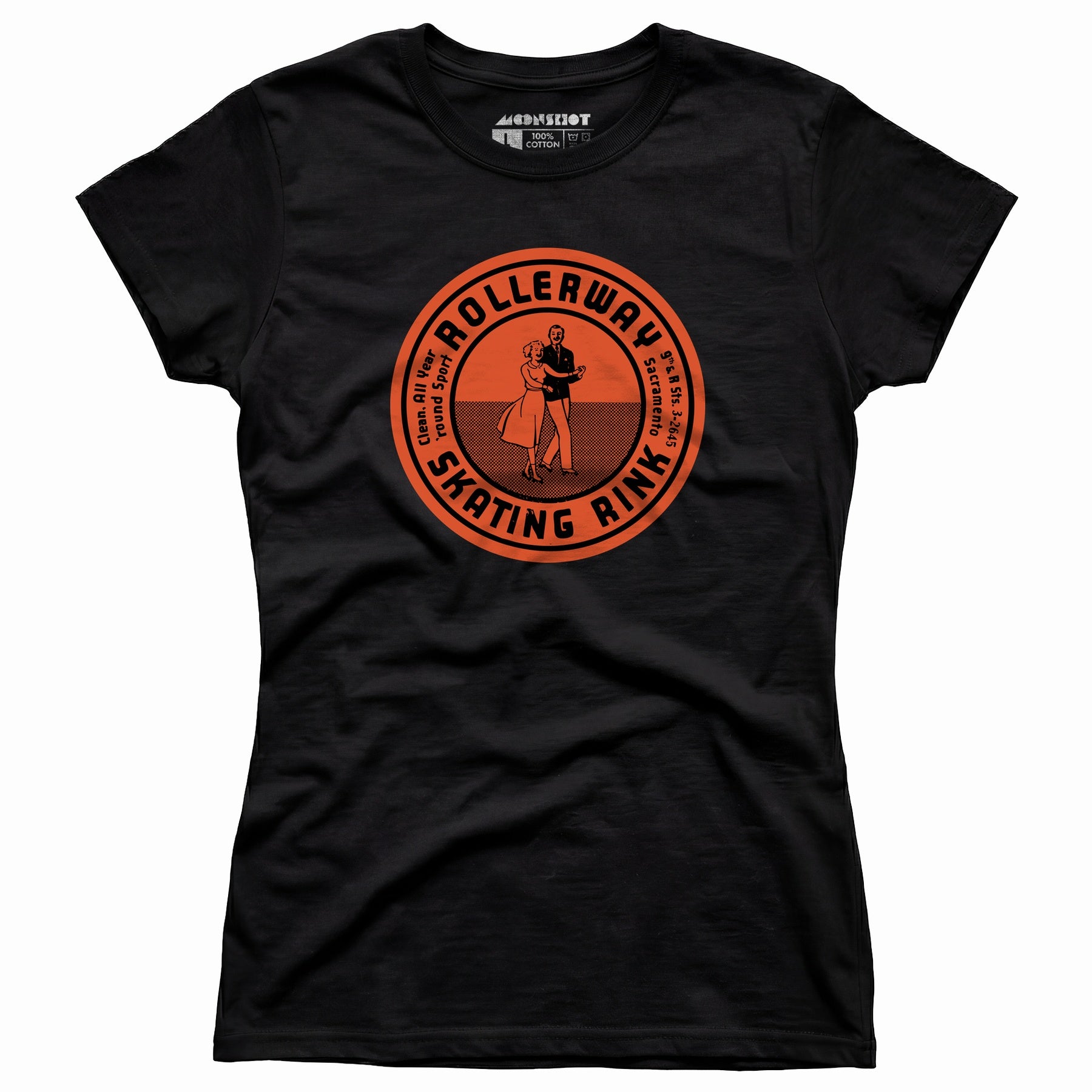 Rollerway - Sacramento, CA - Vintage Roller Rink - Women's T-Shirt