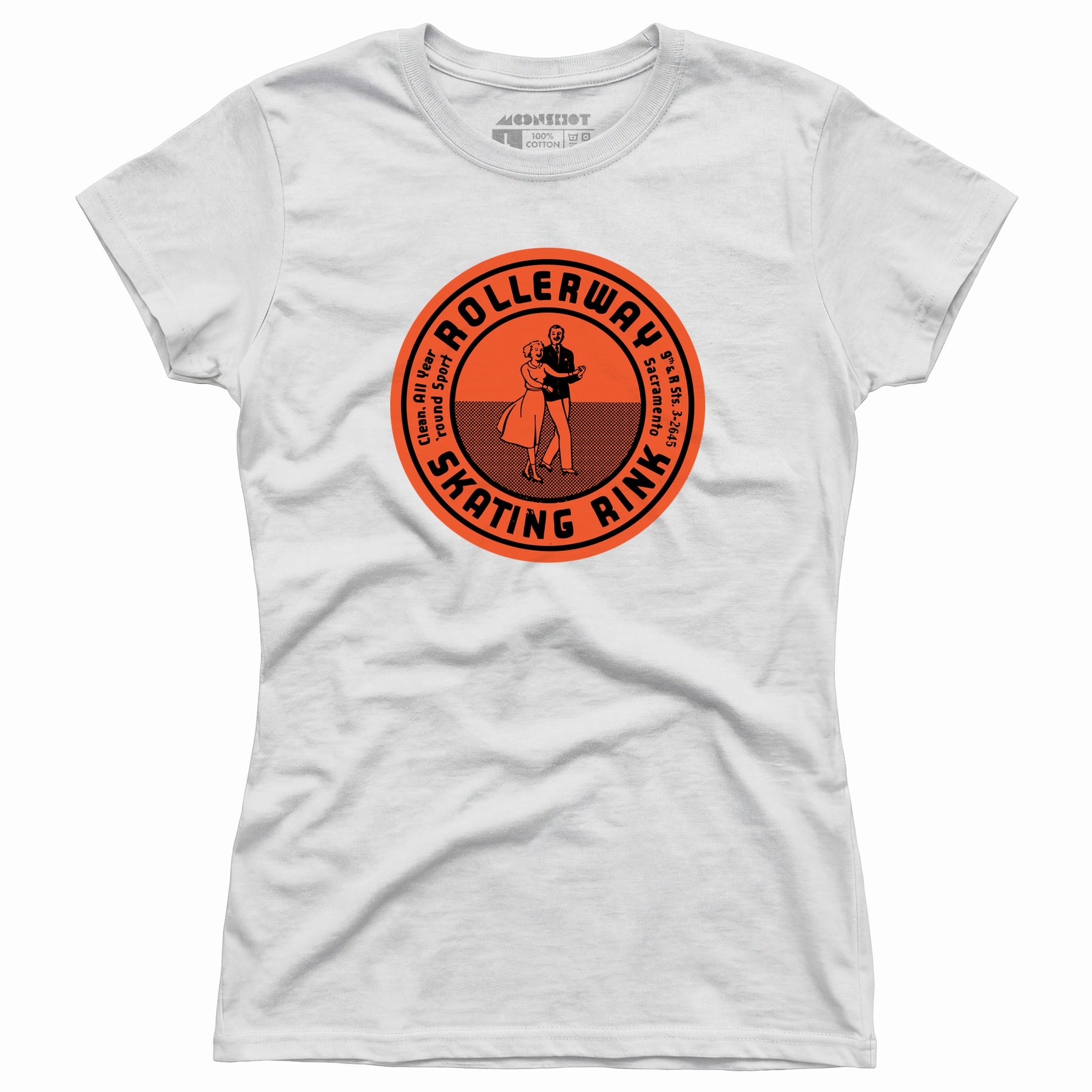 Rollerway - Sacramento, CA - Vintage Roller Rink - Women's T-Shirt