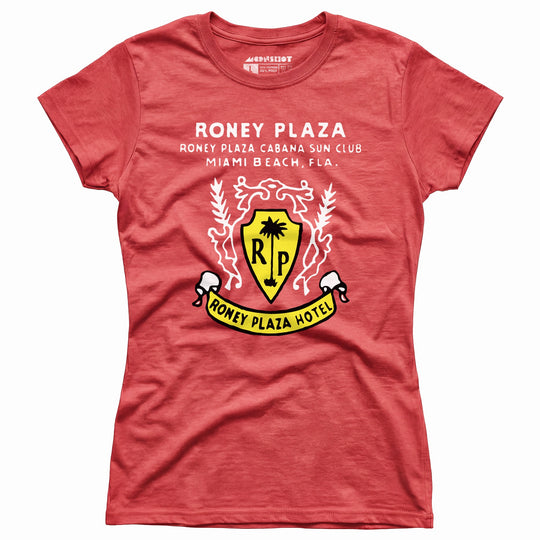 Roney Plaza - Miami Beach, FL - Vintage Hotel - Women's T-Shirt