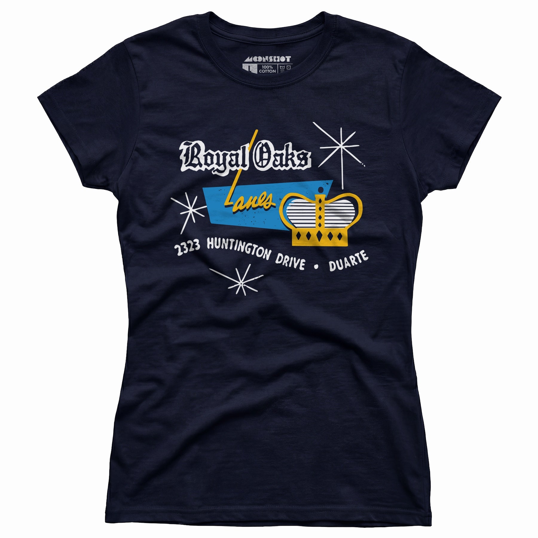Royal Oaks Lanes - Duarte, CA - Vintage Bowling Alley - Women's T-Shirt