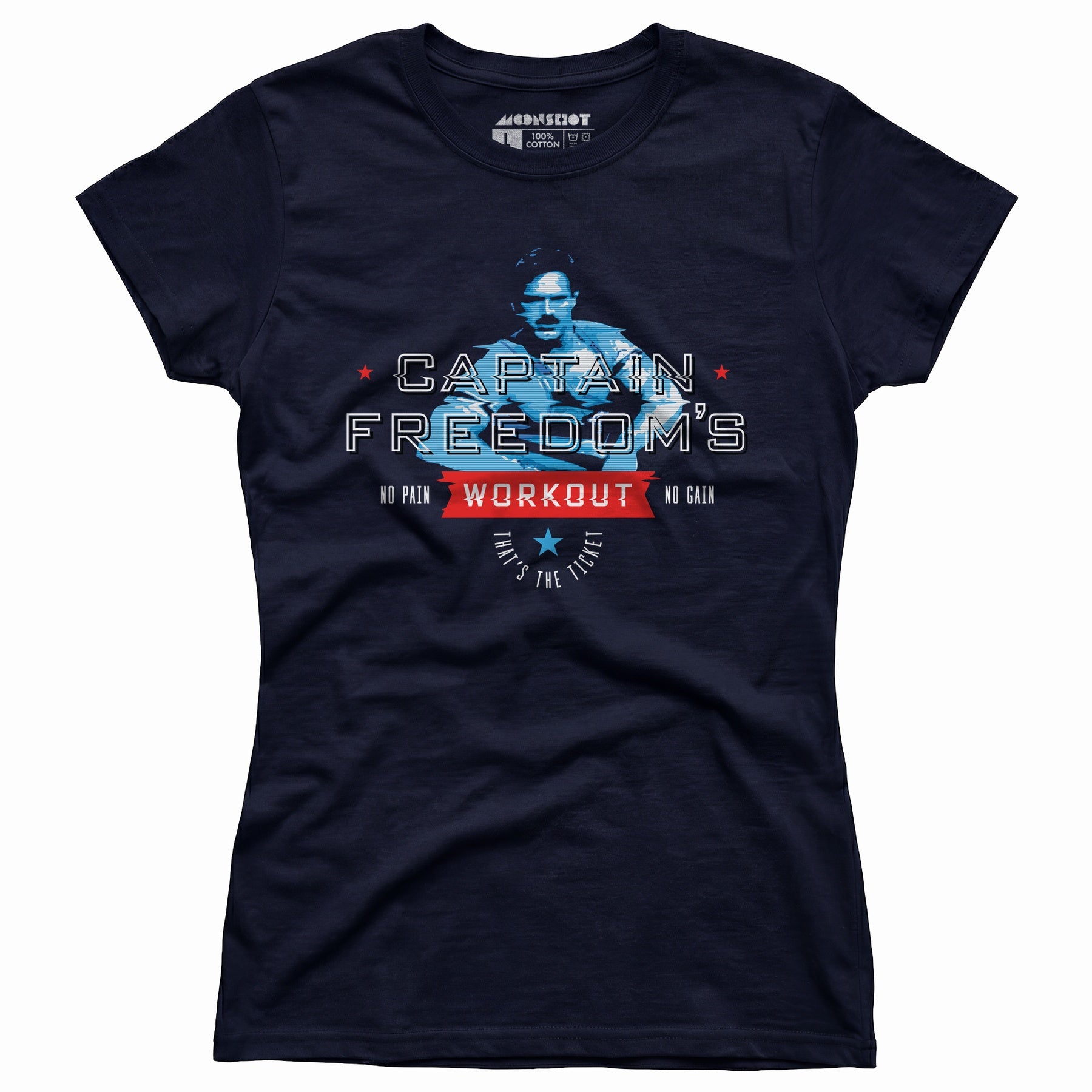 Running Man - Captain Freedom's Workout - Women's T-Shirt