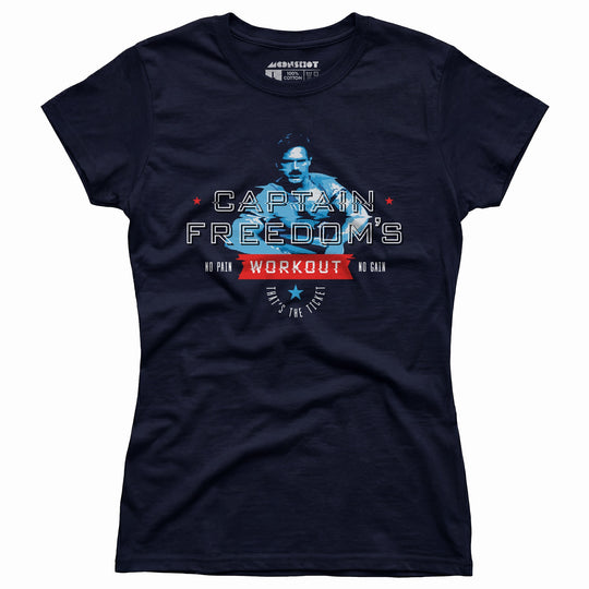 Running Man - Captain Freedom's Workout - Women's T-Shirt