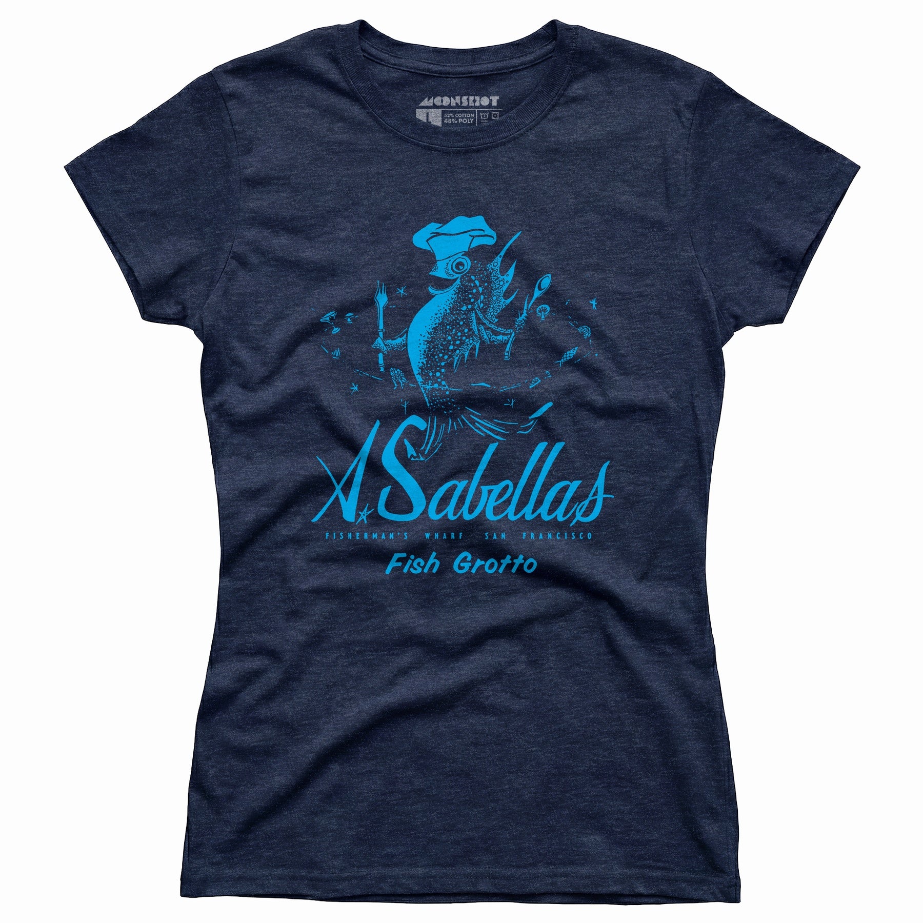 Sabella's Fish Grotto - San Francisco, CA - Vintage Restaurant - Women's T-Shirt