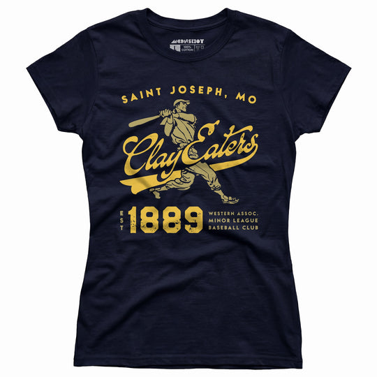 Saint Joseph Clay Eaters - Missouri - Vintage Defunct Baseball Teams - Women's T-Shirt