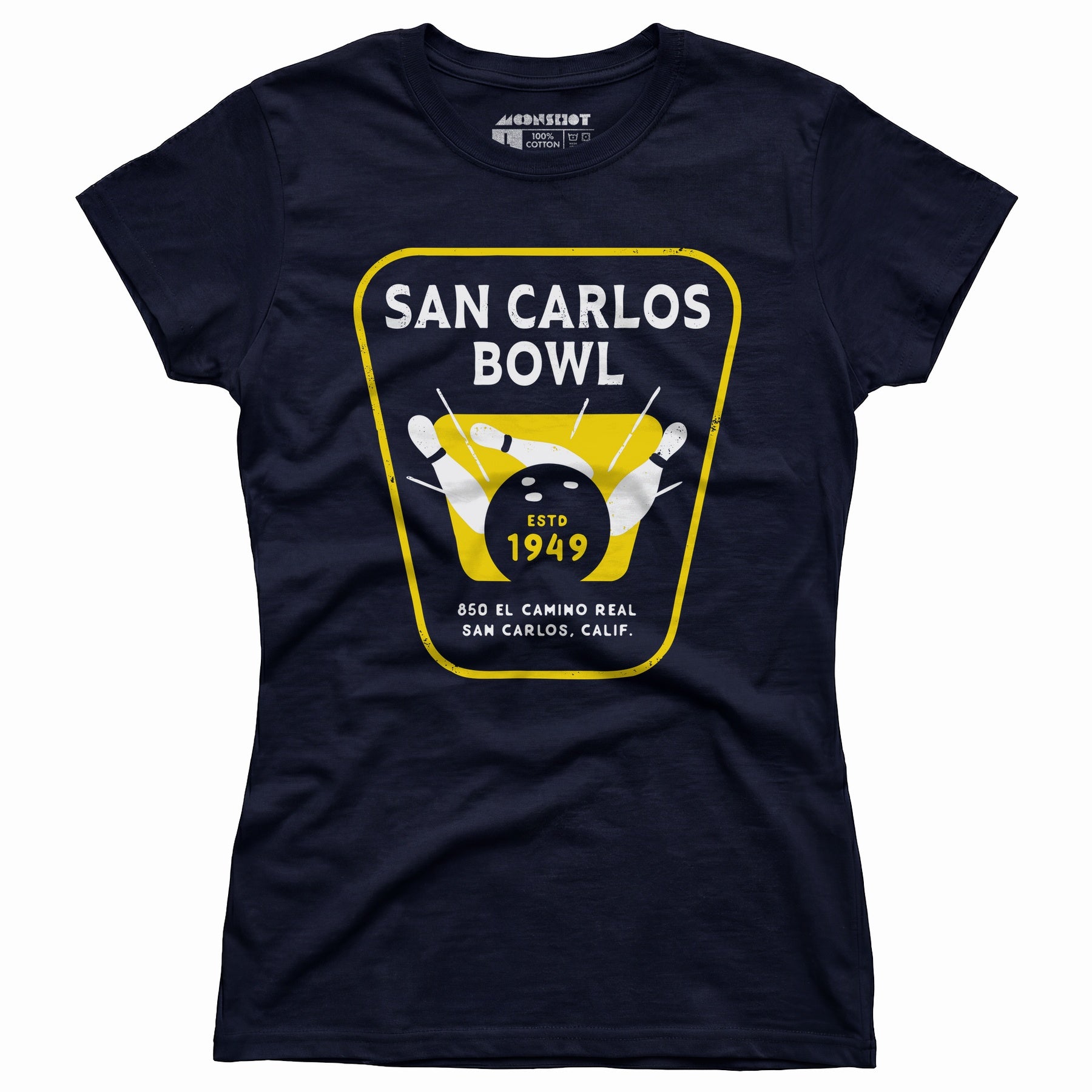 San Carlos Bowl - San Carlos, CA - Vintage Bowling Alley - Women's T-Shirt