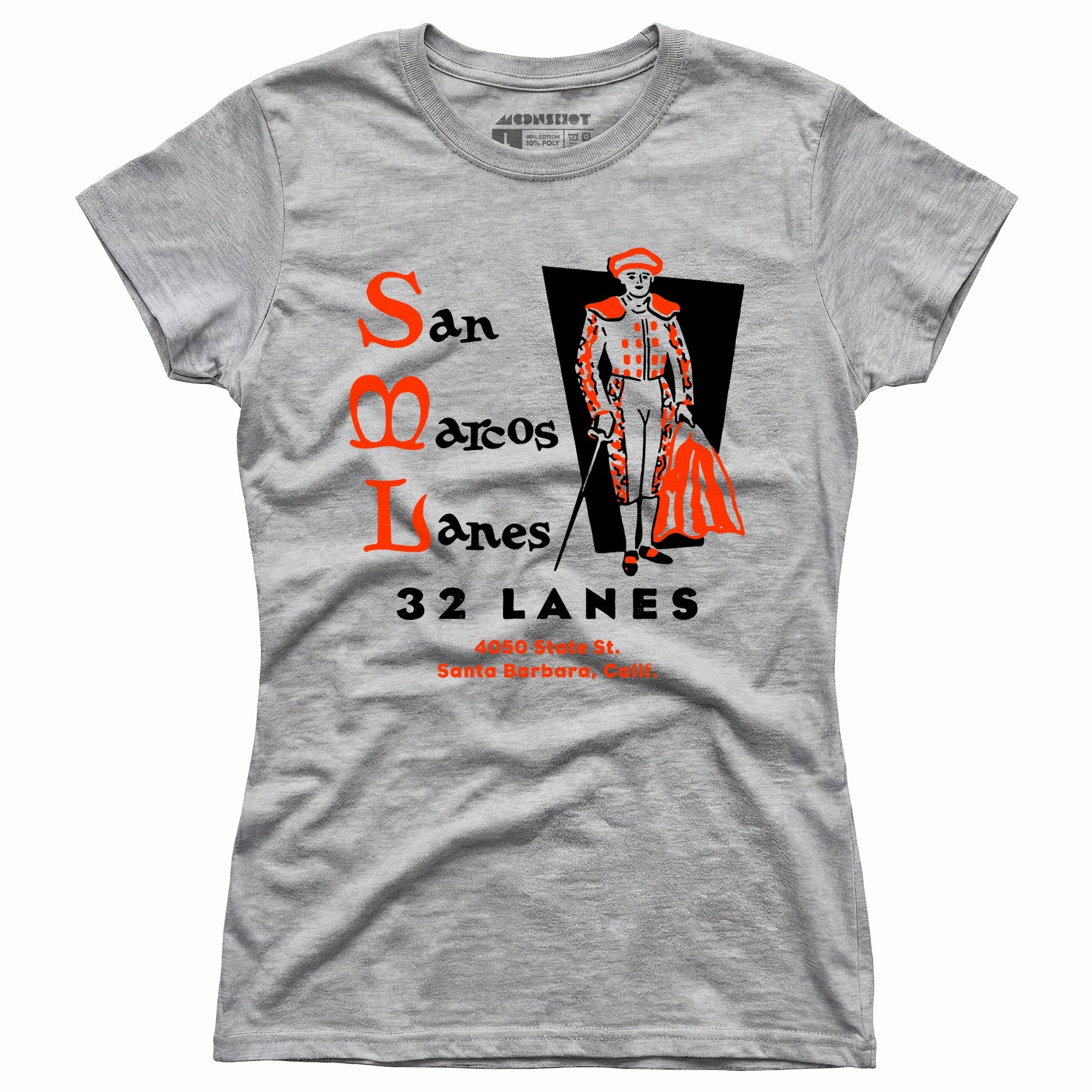 San Marcos Lanes - Santa Barbara, CA - Vintage Bowling Alley - Women's T-Shirt