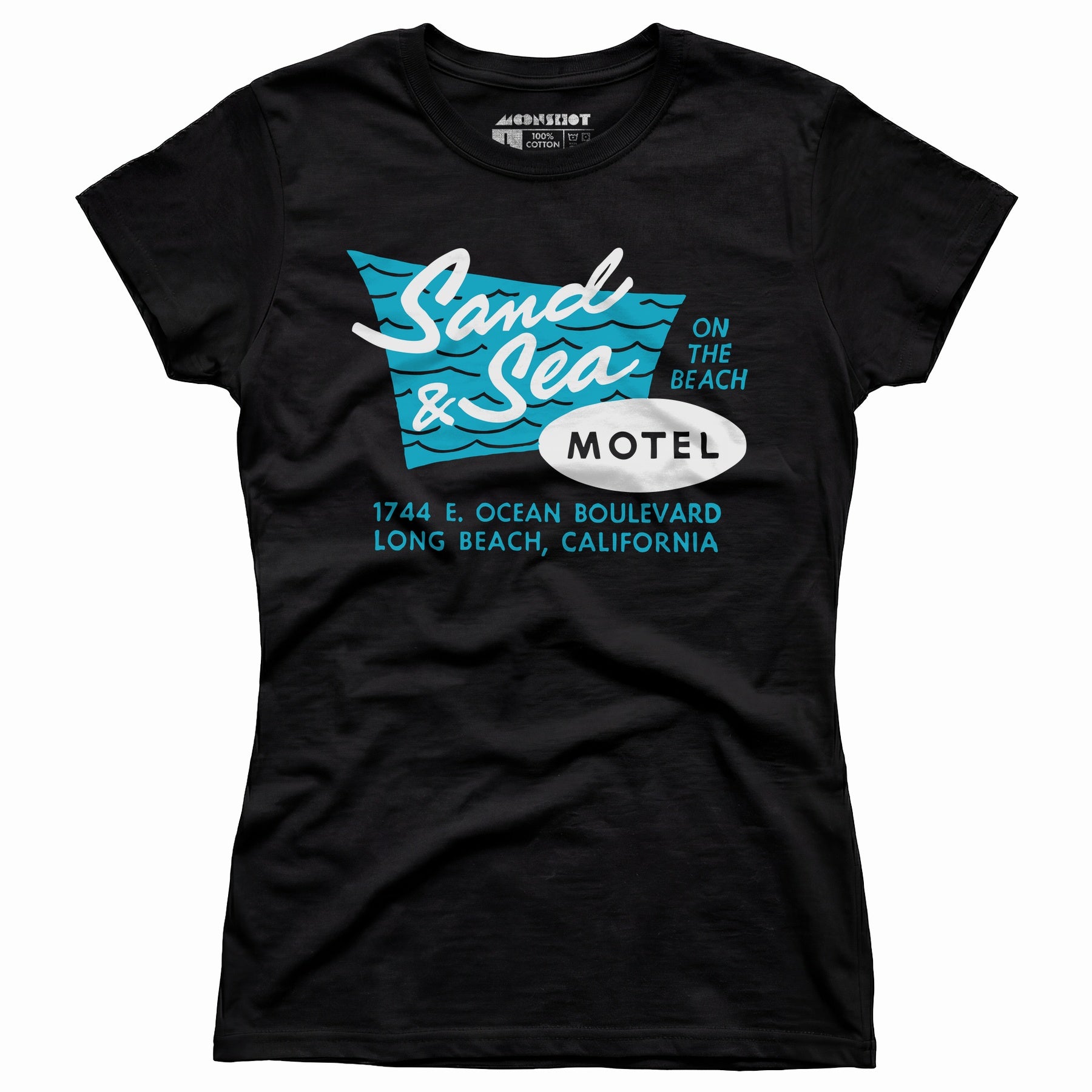 Sand & Sea Motel - Long Beach, CA - Vintage Motel - Women's T-Shirt