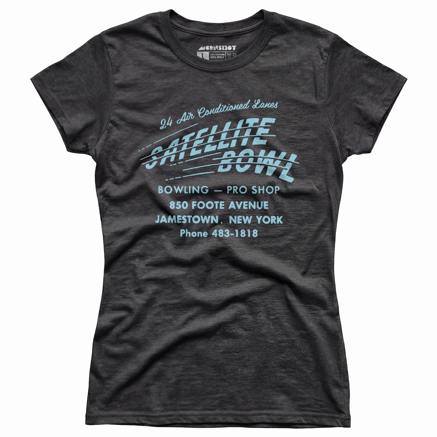 Satellite Bowl - Jamestown, NY - Vintage Bowling Alley - Women's T-Shirt