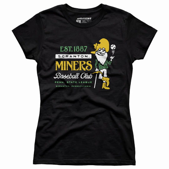 Scranton Miners - Pennsylvania - Vintage Defunct Baseball Teams - Women's T-Shirt