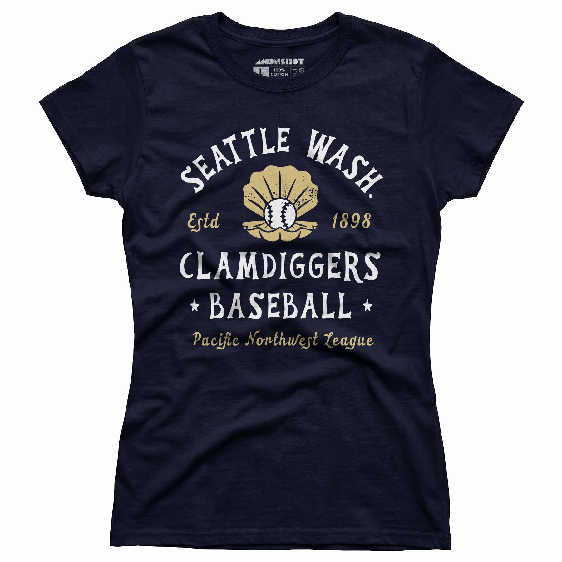 Seattle Clamdiggers - Washington - Vintage Defunct Baseball Teams - Women's T-Shirt