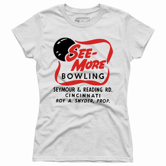 See-More Bowling - Cincinnati, OH - Vintage Bowling Alley - Women's T-Shirt