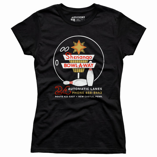 Shenango Bowl-a-Way - New Castle, PA - Vintage Bowling Alley - Women's T-Shirt