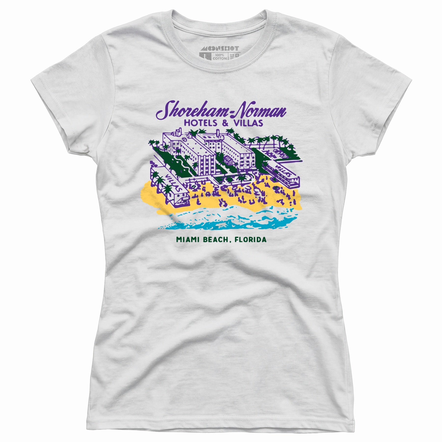 Shoreham Norman Hotels & Villas - Miami, FL - Vintage Hotel - Women's T-Shirt