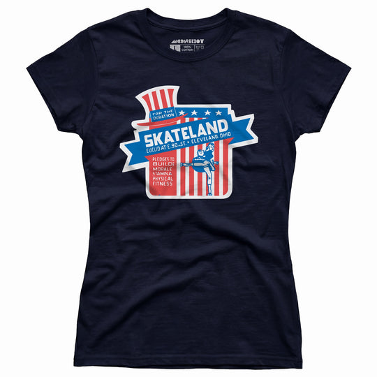 Skateland - Cleveland, OH - Vintage Roller Rink - Women's T-Shirt