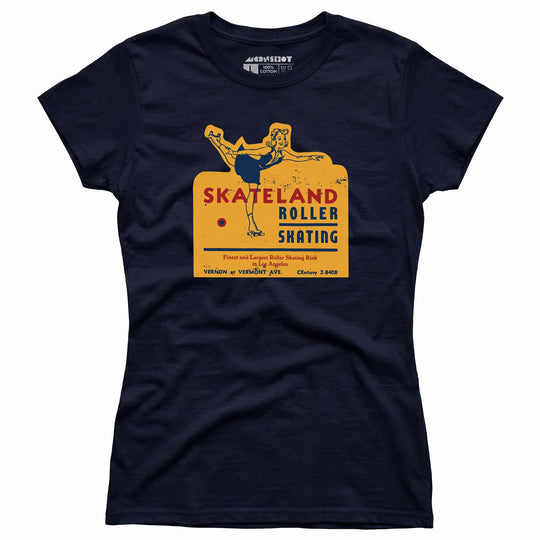 Skateland - Los Angeles, CA - Vintage Roller Rink - Women's T-Shirt