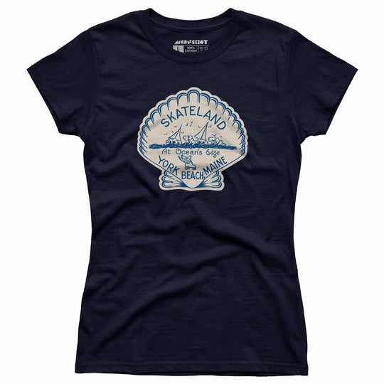 Skateland - York Beach, ME - Vintage Roller Rink - Women's T-Shirt