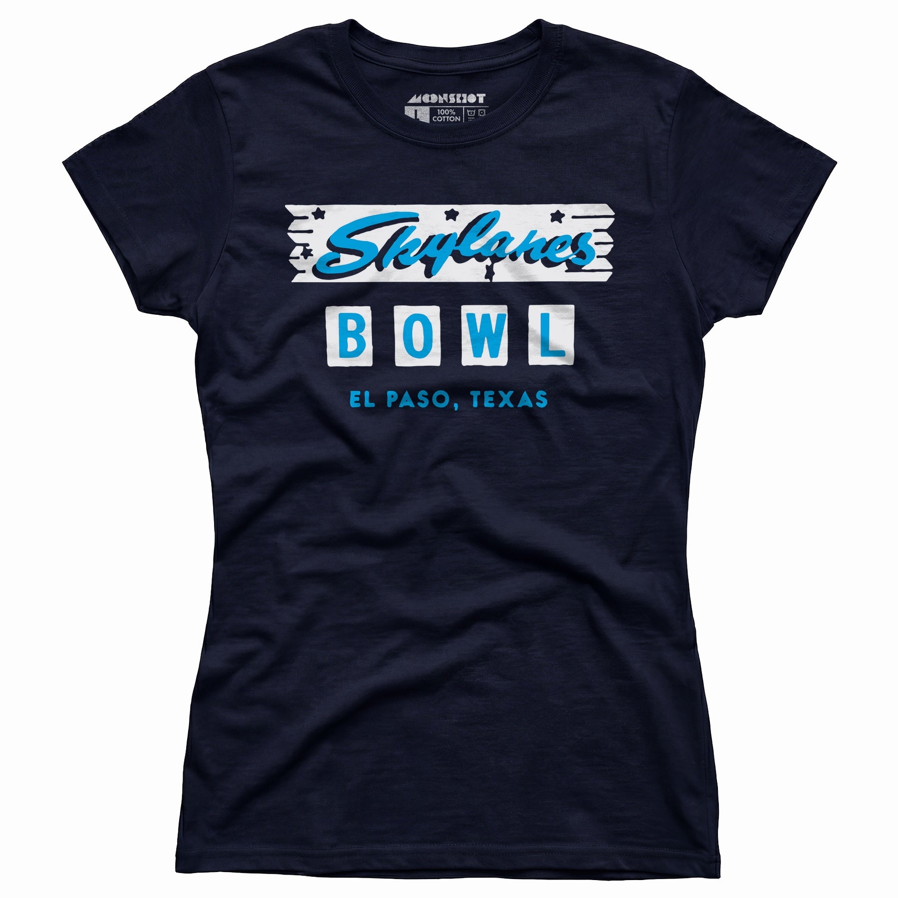 Skylanes Bowl - El Paso, TX - Vintage Bowling Alley - Women's T-Shirt