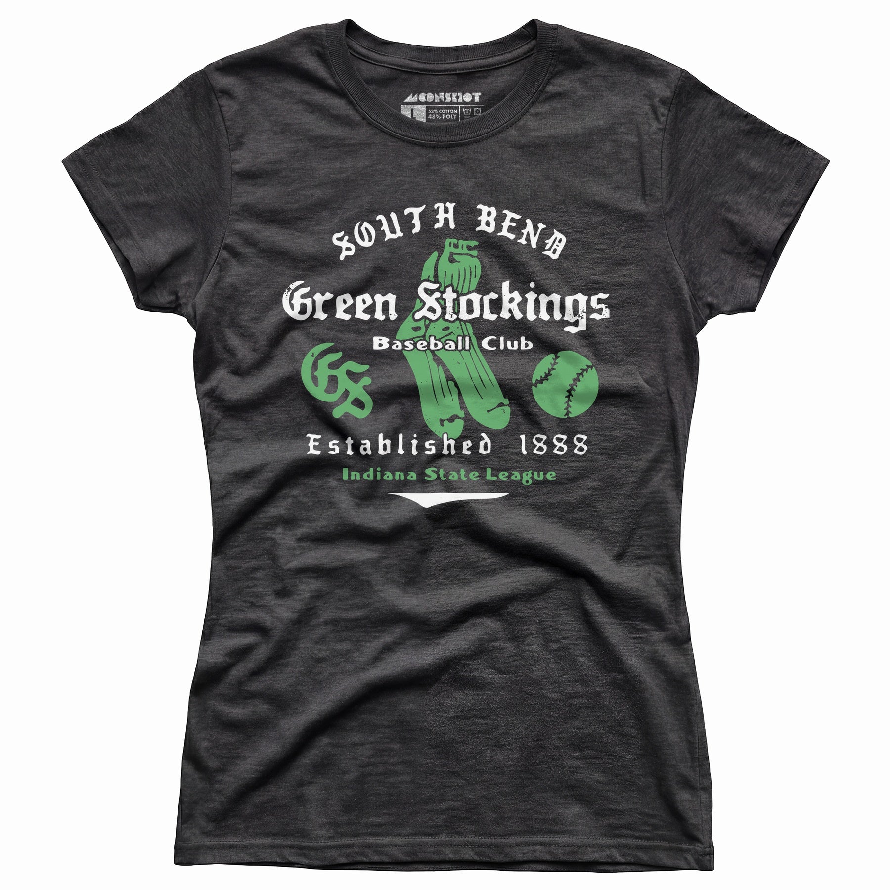 South Bend Green Stockings - Indiana - Vintage Defunct Baseball Teams - Women's T-Shirt