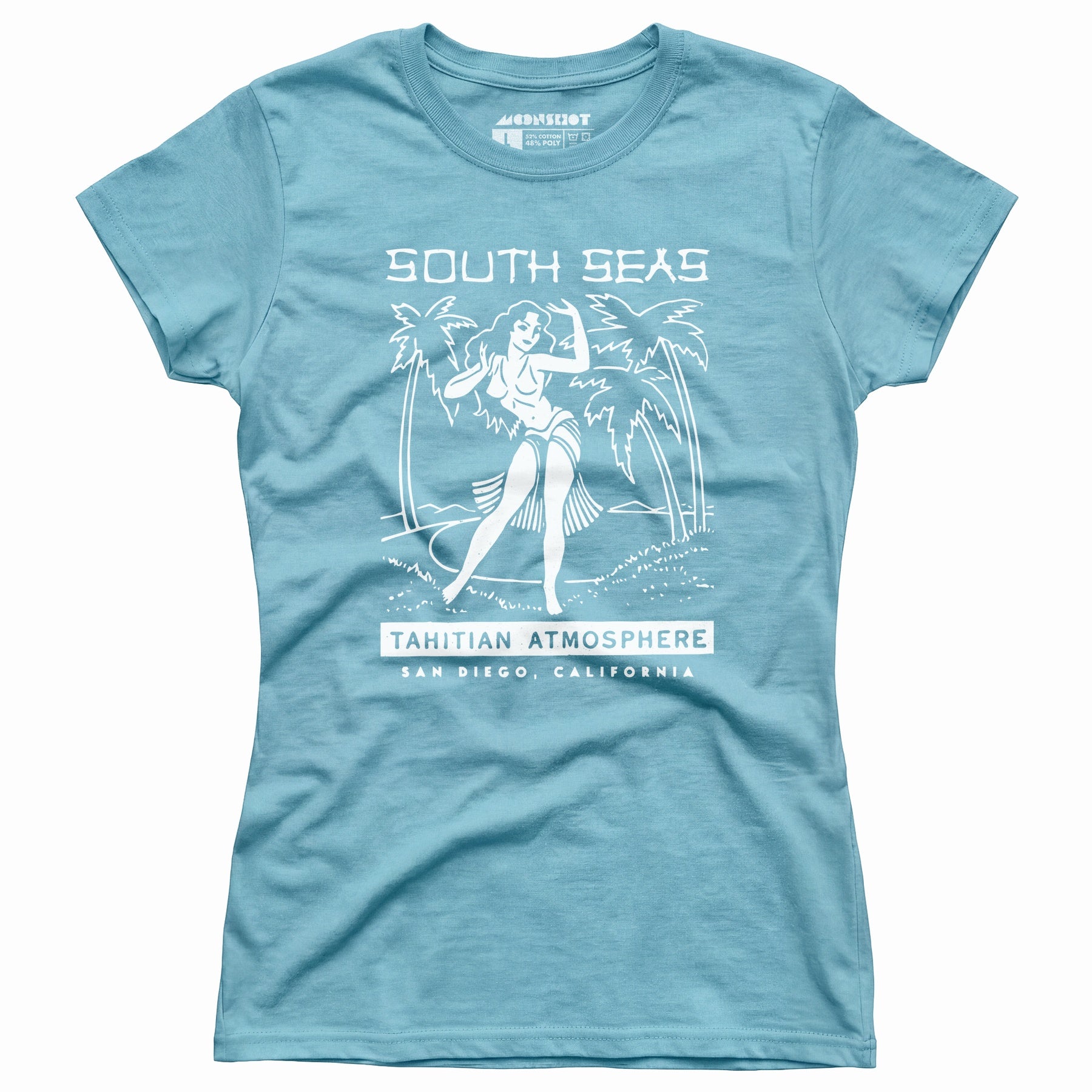 South Seas - San Diego, CA - Vintage Tiki Bar - Women's T-Shirt