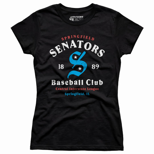 Springfield Senators - Illinois - Vintage Defunct Baseball Teams - Women's T-Shirt