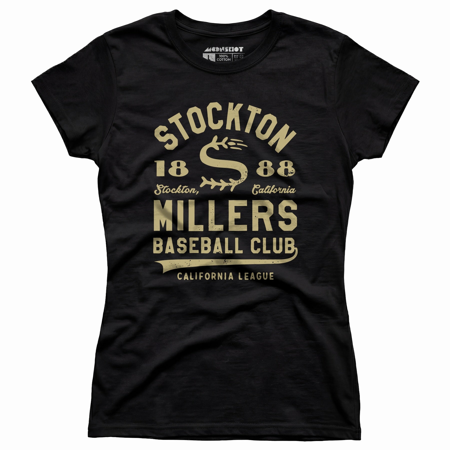 Stockton Millers - California - Vintage Defunct Baseball Teams - Women's T-Shirt