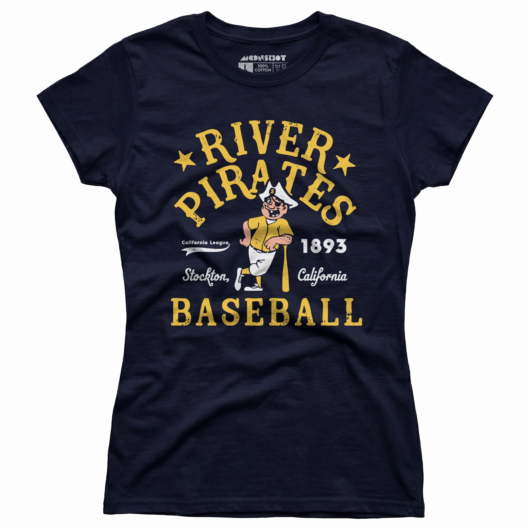 Stockton River Pirates - California - Vintage Defunct Baseball Teams - Women's T-Shirt
