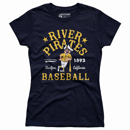 Stockton River Pirates - California - Vintage Defunct Baseball Teams - Women's T-Shirt
