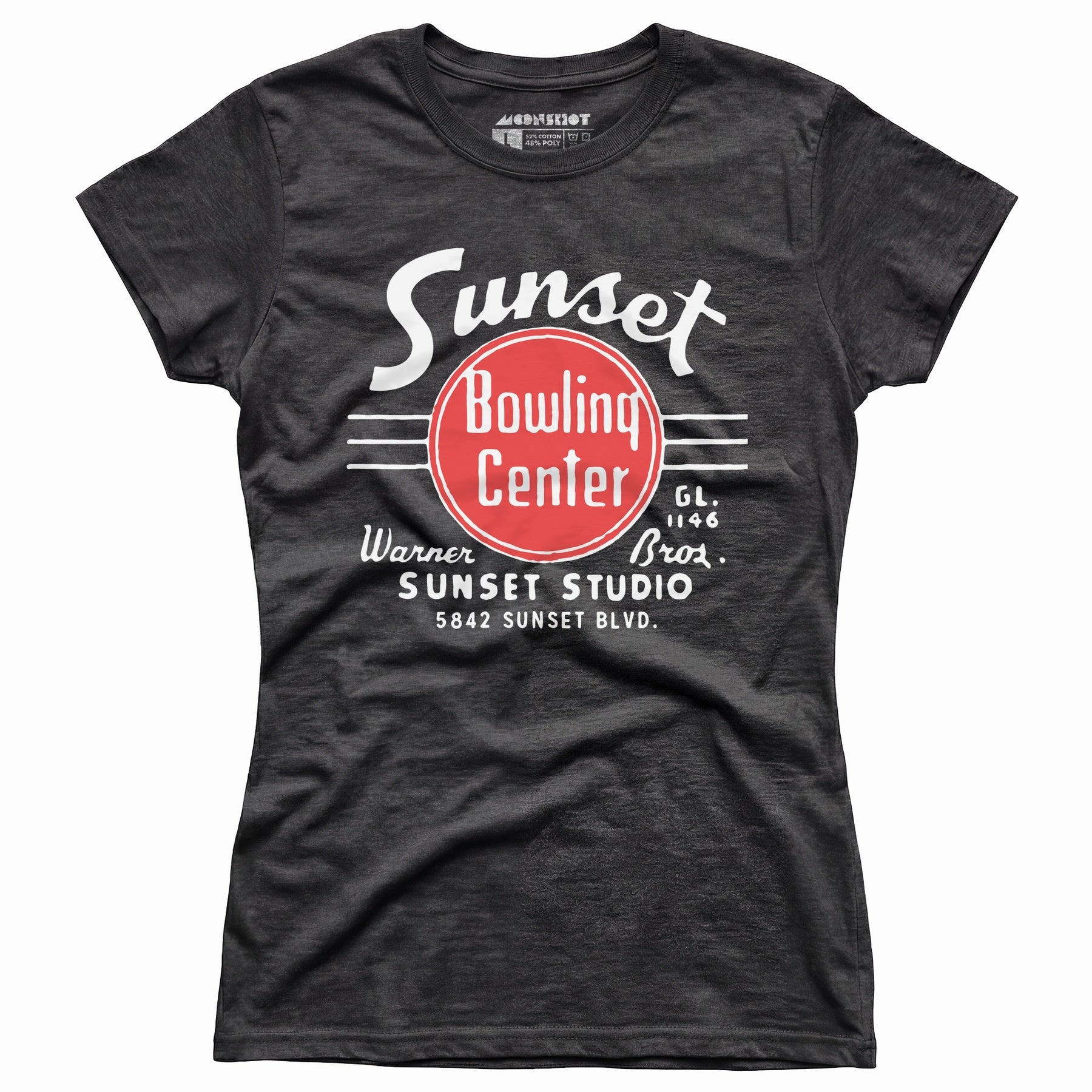 Sunset Bowling Center v2 - Hollywood, CA - Vintage Bowling Alley - Women's T-Shirt