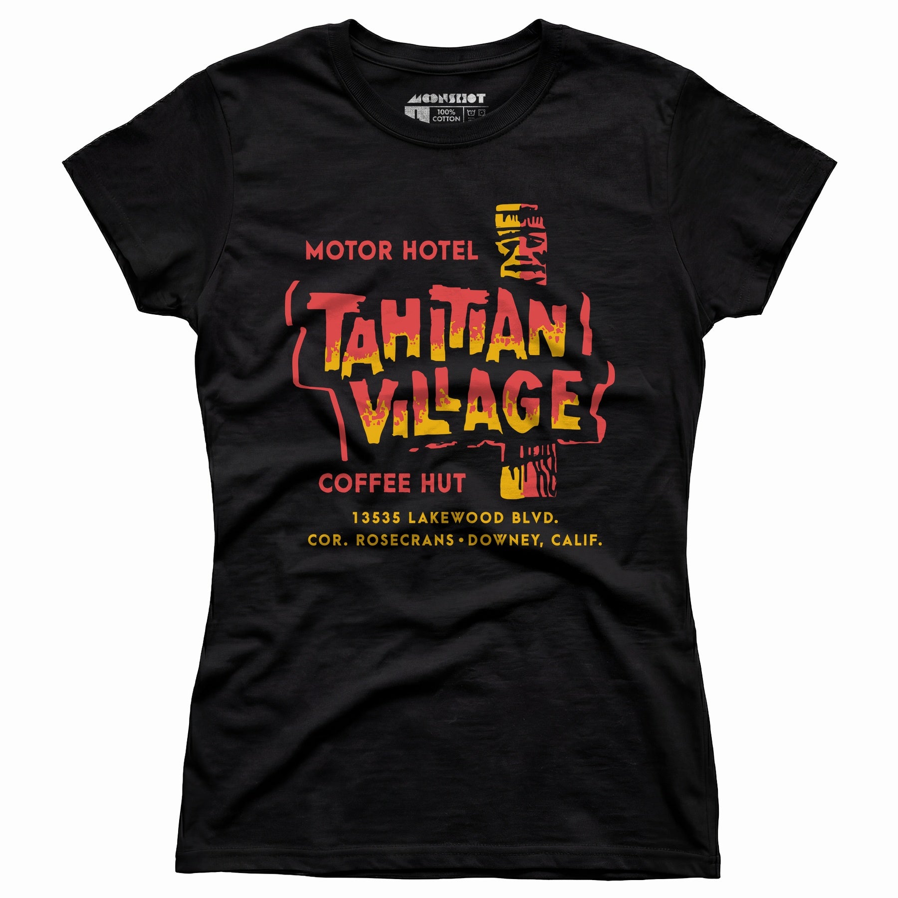 Tahitian Village - Downey, CA - Vintage Tiki Bar - Women's T-Shirt