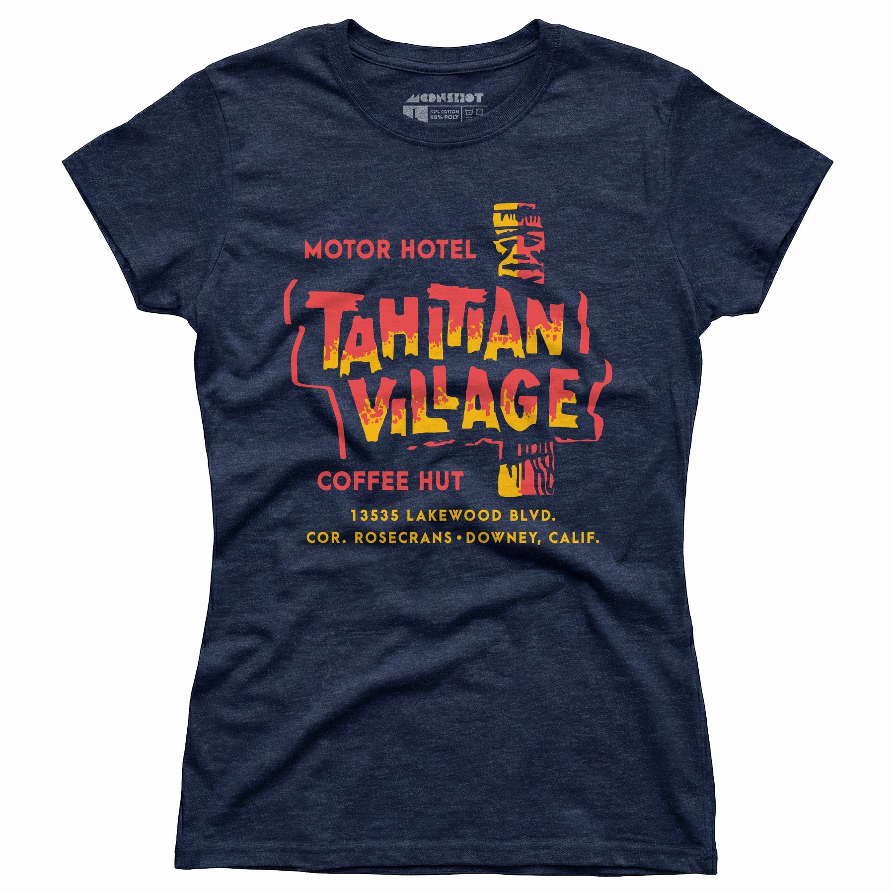 Tahitian Village - Downey, CA - Vintage Tiki Bar - Women's T-Shirt