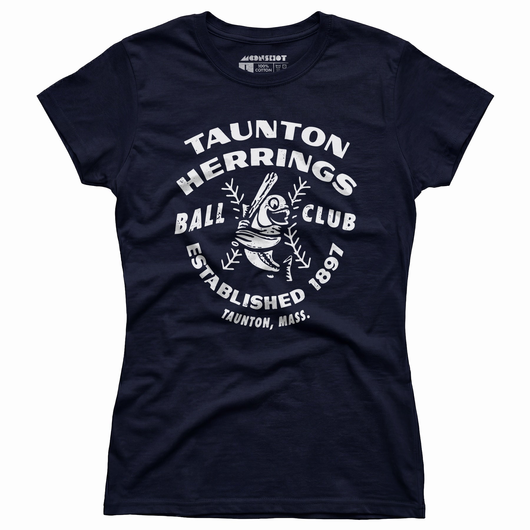Taunton Herrings - Massachusetts - Vintage Defunct Baseball Teams - Women's T-Shirt