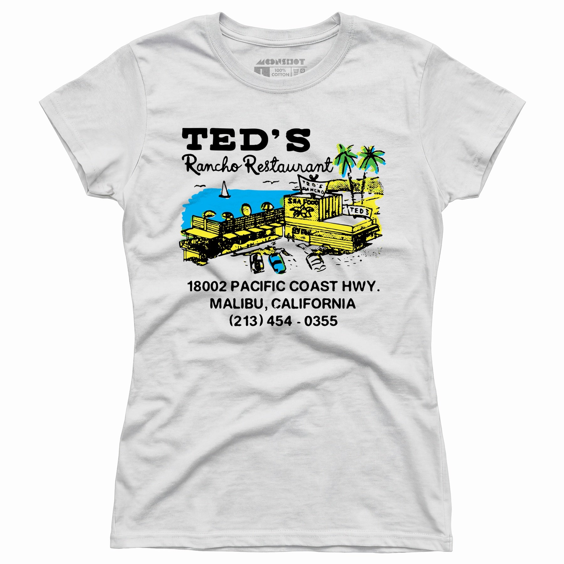 Ted's Rancho Restaurant - Malibu, CA - Vintage Restaurant - Women's T-Shirt