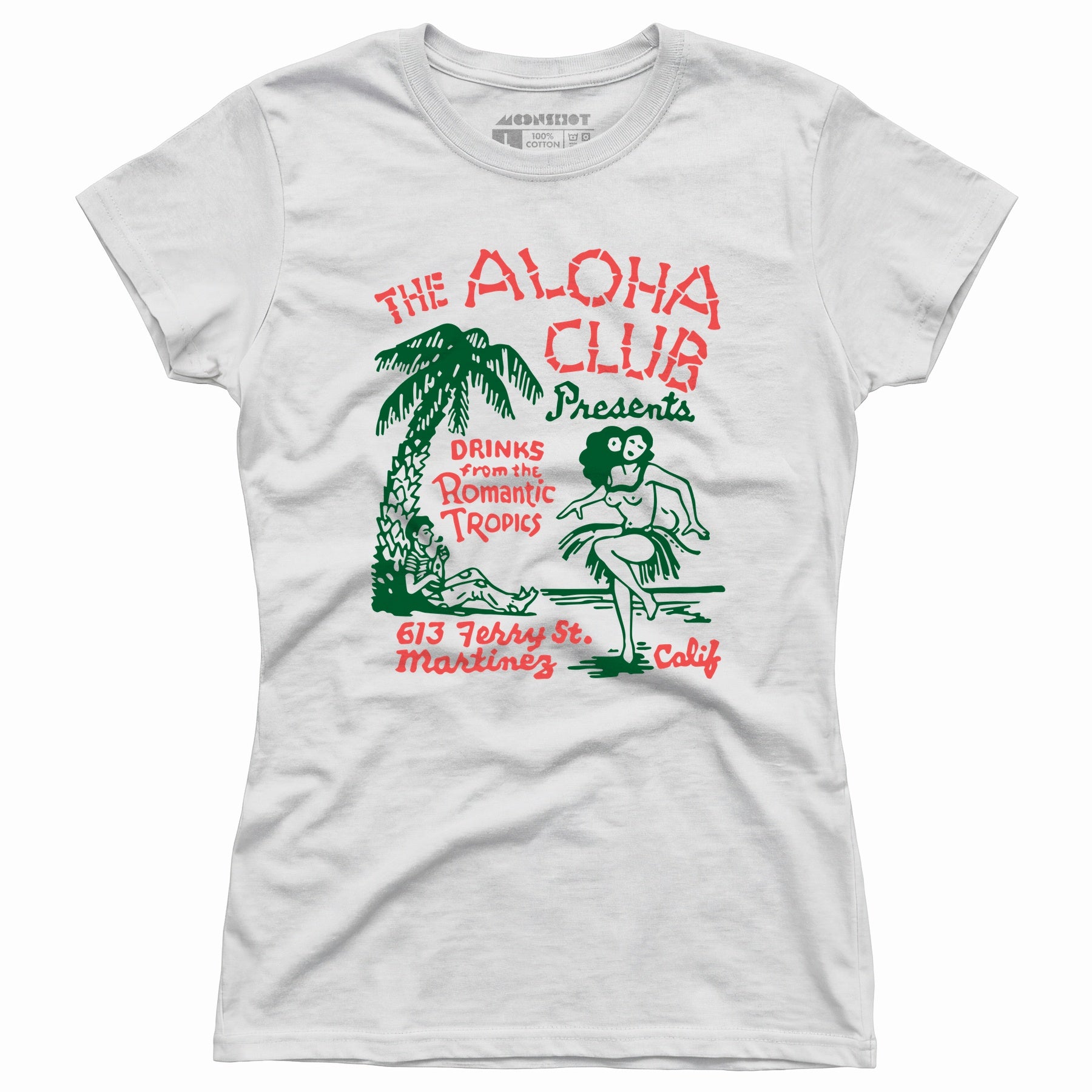 The Aloha Club - Martinez, CA - Vintage Tiki Bar - Women's T-Shirt