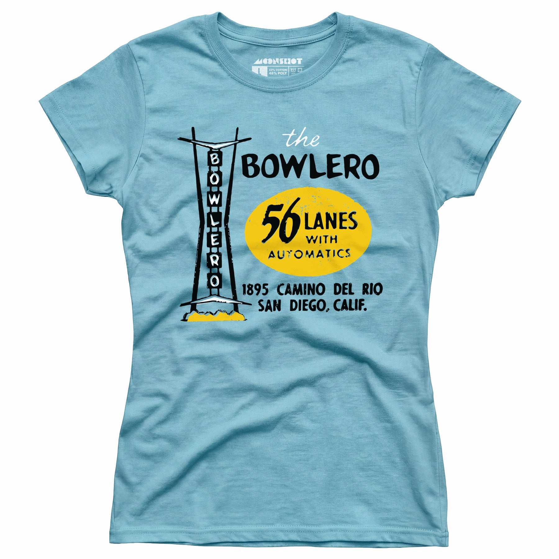 The Bowlero - San Diego, CA - Vintage Bowling Alley - Women's T-Shirt