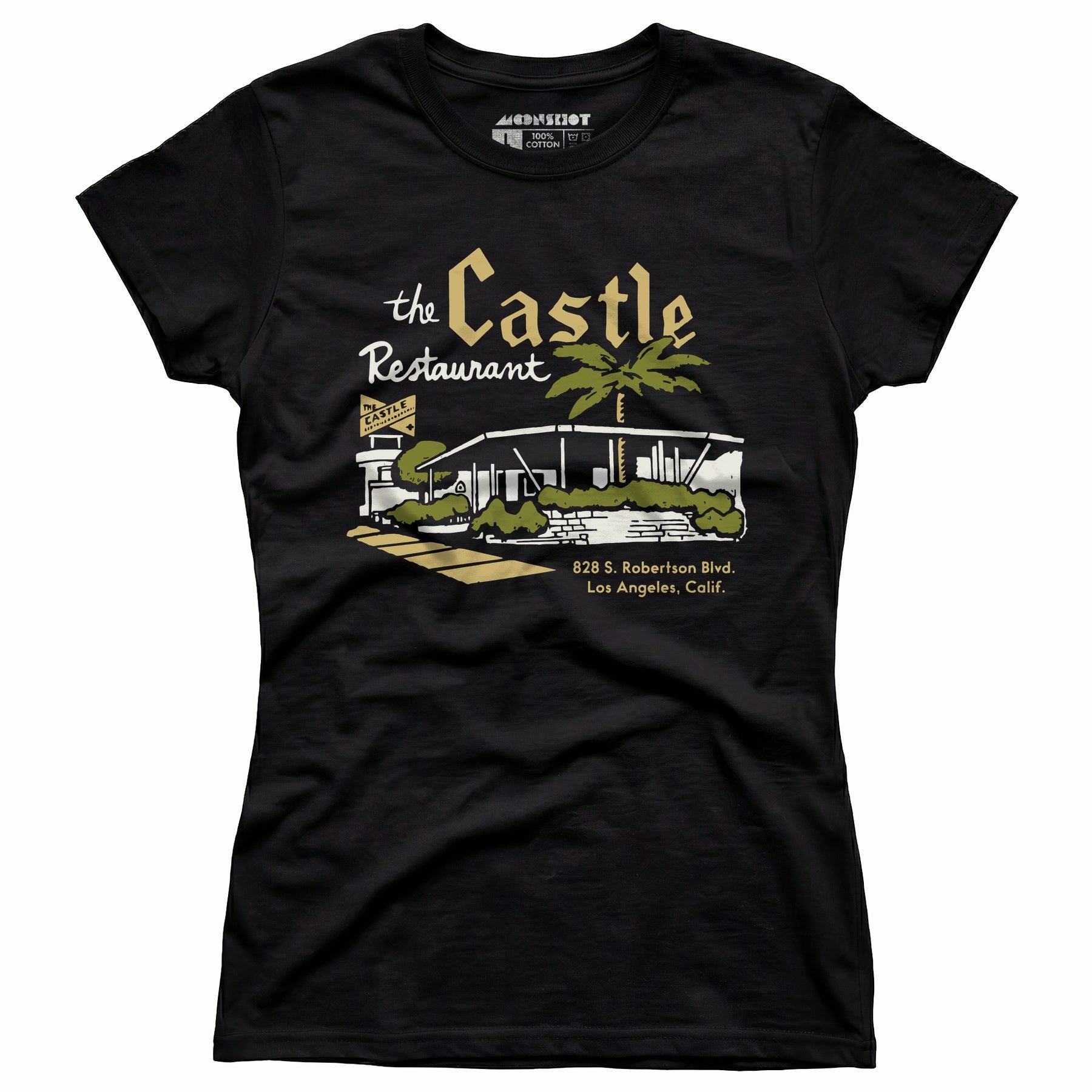 The Castle - Los Angeles, CA - Vintage Restaurant - Women's T-Shirt