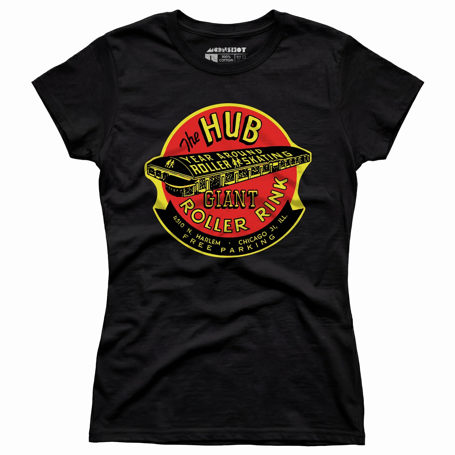 The Hub Roller Rink - Chicago, Illinois - Vintage Roller Rink - Women's T-Shirt