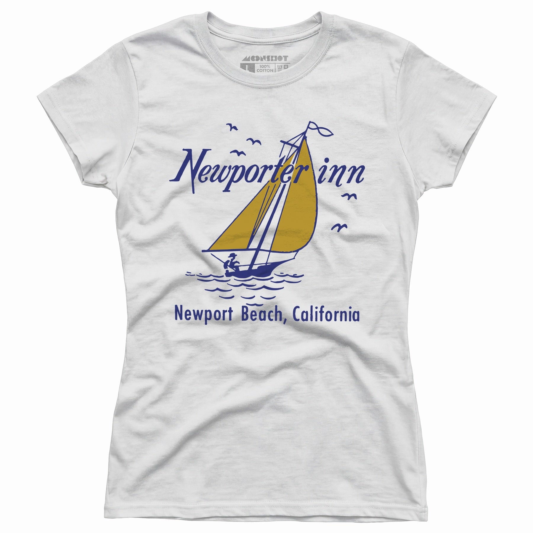 The Newporter Inn v2 - Newport Beach, CA - Vintage Hotel - Women's T-Shirt
