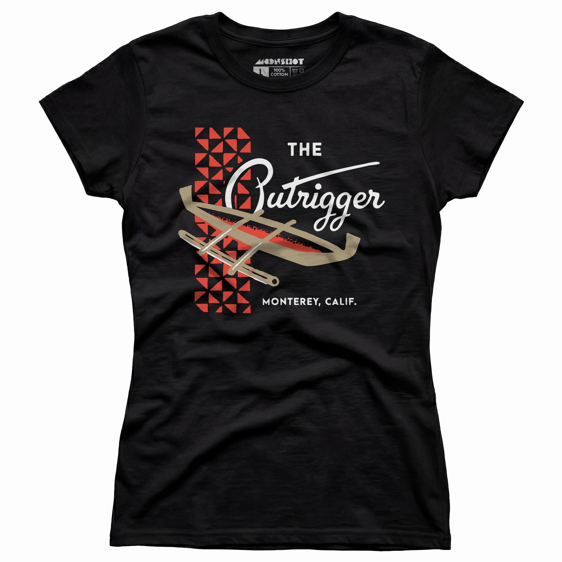 The Outrigger - Monterey, CA - Vintage Tiki Bar - Women's T-Shirt