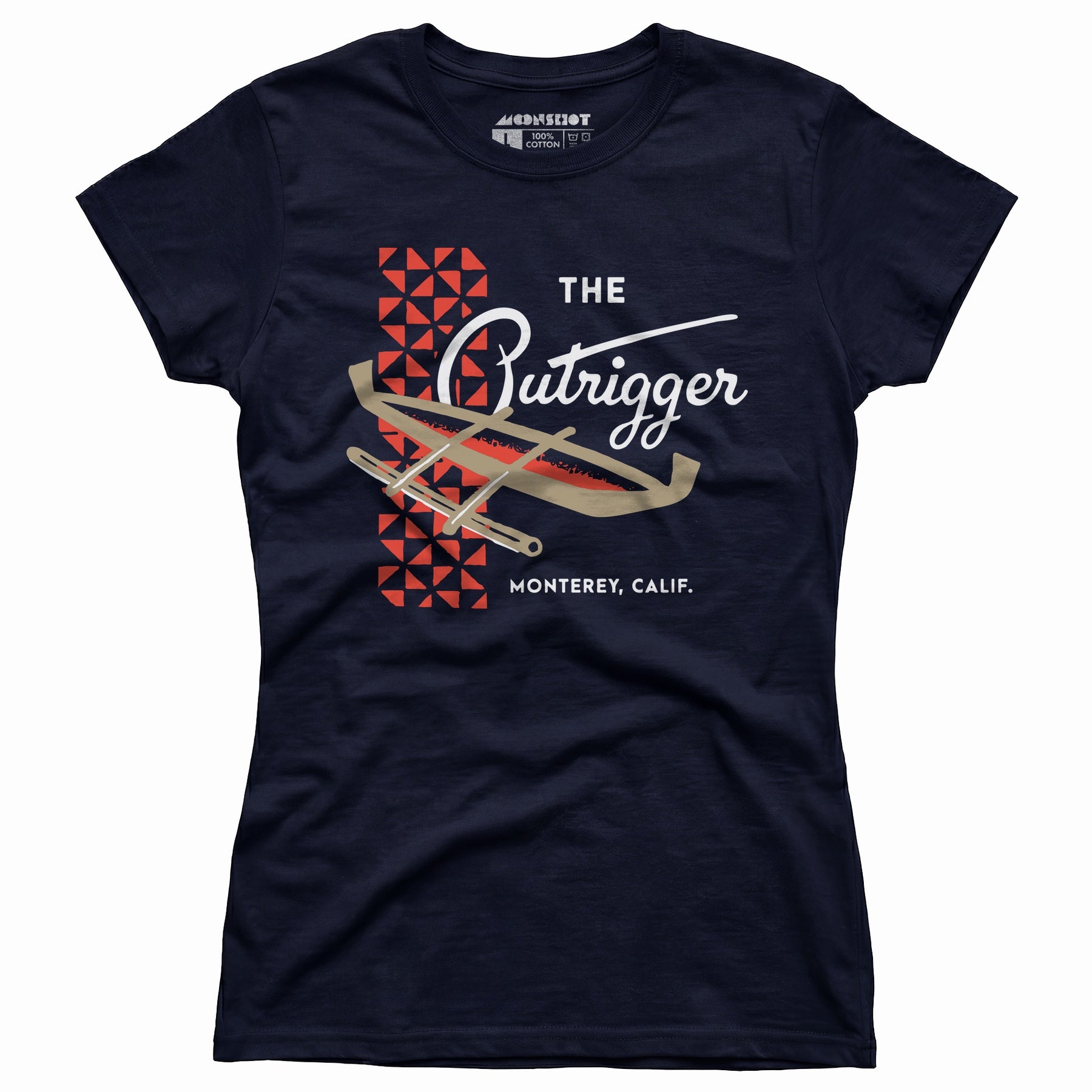The Outrigger - Monterey, CA - Vintage Tiki Bar - Women's T-Shirt