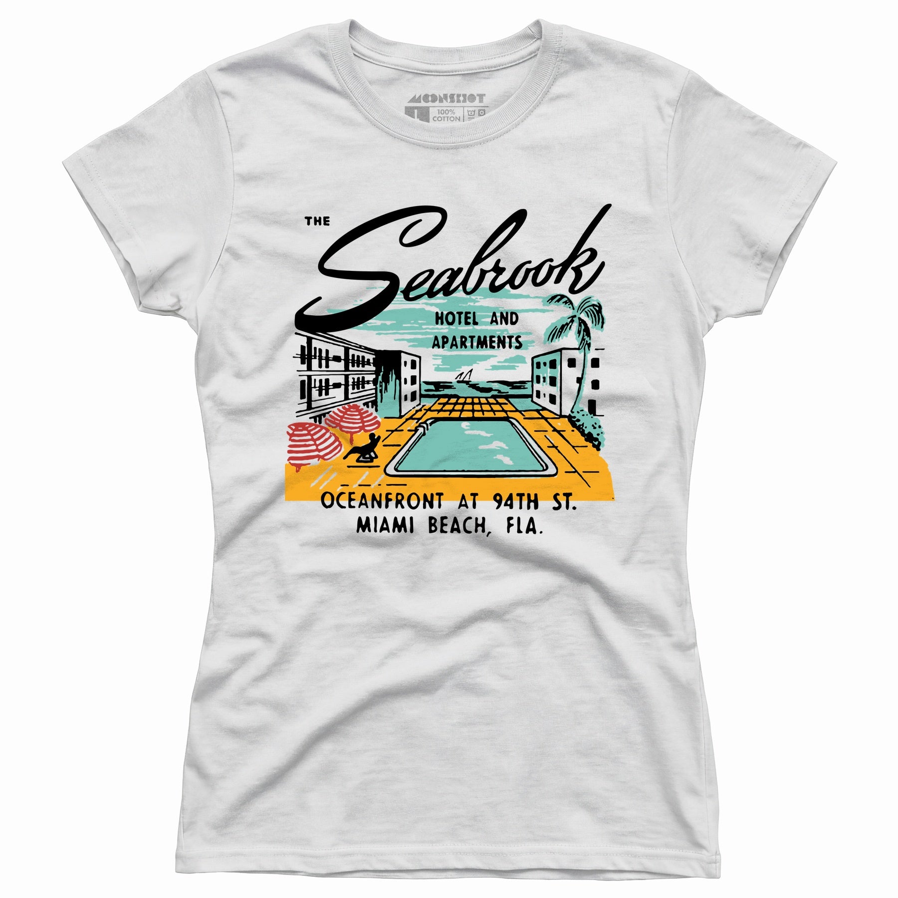 The Seabrook - Miami, FL - Vintage Hotel - Women's T-Shirt