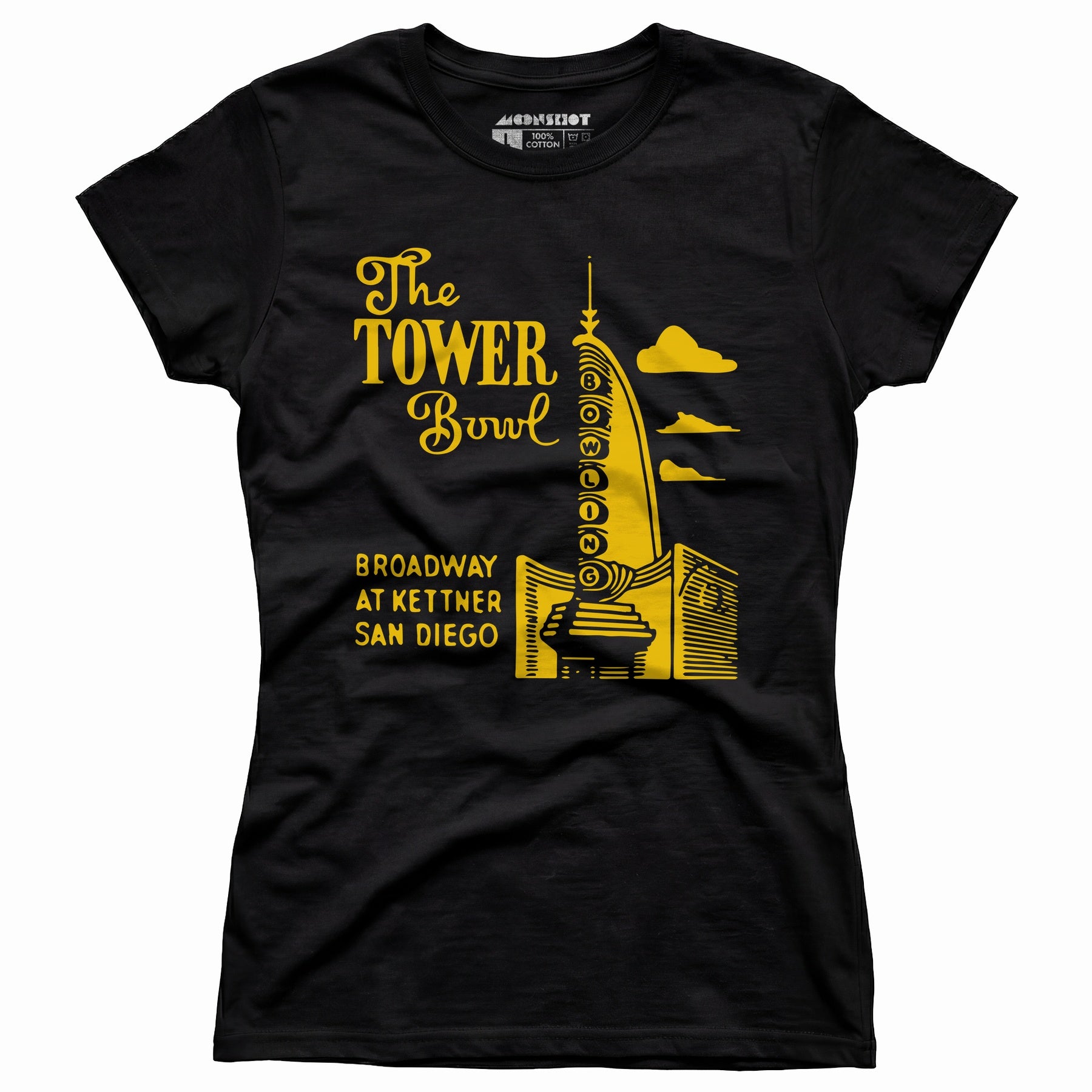 The Tower Bowl - San Diego, CA - Vintage Bowling Alley - Women's T-Shirt