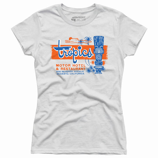 The Tropics - Modesto, CA - Vintage Tiki Bar - Women's T-Shirt