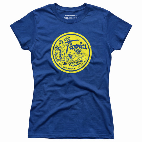The Tropics - San Diego, CA - Vintage Tiki Bar - Women's T-Shirt