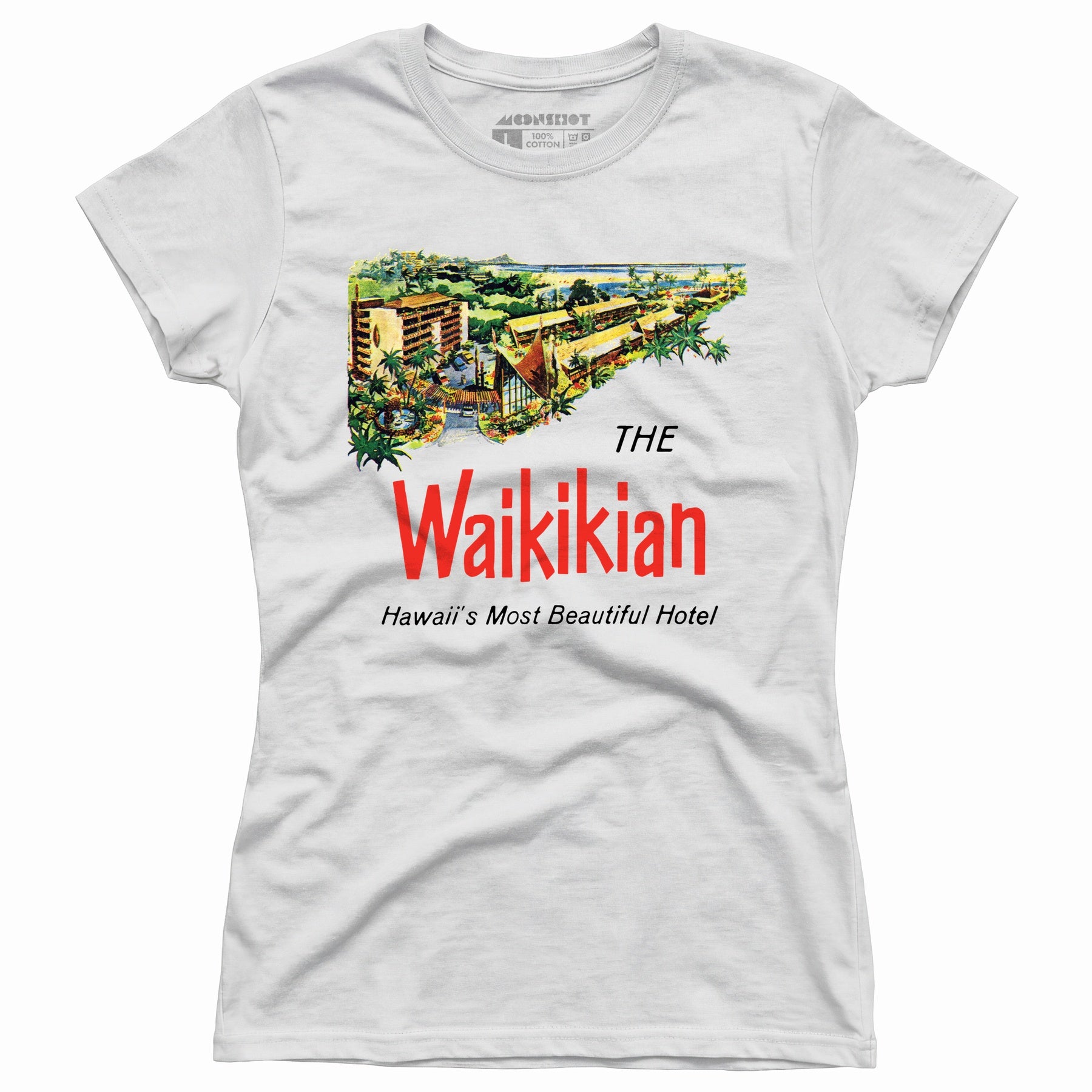 The Waikikian - Waikiki, HI - Vintage Hotel - Women's T-Shirt