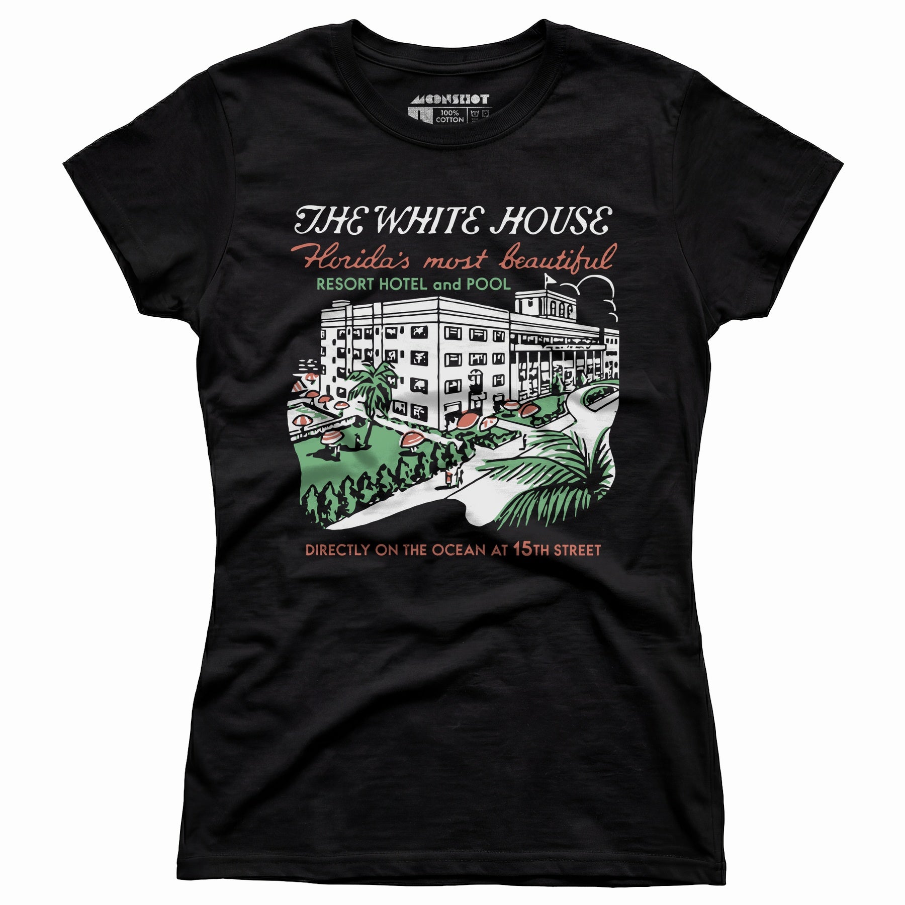 The White House - Miami, FL - Vintage Hotel - Women's T-Shirt