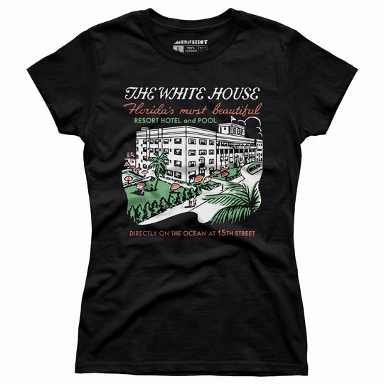 The White House - Miami, FL - Vintage Hotel - Women's T-Shirt